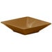 A brown square bowl.