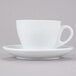 A CAC white Venice cup and saucer.