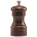 A Chef Specialties walnut pepper mill with metal top and wooden handle.