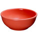 A red Elite Global Solutions Rio Spring melamine bowl.