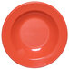 An Elite Global Solutions Rio Spring Coral melamine bowl with an orange color.