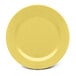An Elite Global Solutions Urban Naturals yellow melamine plate.