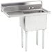 Advance Tabco FE-1-1620-18-X One Compartment Stainless Steel Commercial Sink with One Drainboard - 36 1/2" Main Thumbnail 1
