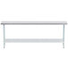 Advance Tabco ELAG-247-X 24" x 84" 16 Gauge Stainless Steel Work Table with Galvanized Undershelf Main Thumbnail 1