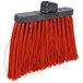 Carlisle 36868EC05 Duo-Sweep 12" Heavy Duty Angled Broom Head with Red Unflagged Bristles Main Thumbnail 2