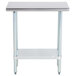 Advance Tabco ELAG-180-X 18" x 30" 16 Gauge Stainless Steel Work Table with Galvanized Undershelf Main Thumbnail 1