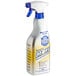 A white and yellow Bar Keepers Friend spray bottle with a blue label and handle.