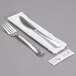 WNA Comet Wrapped Cutlery Pack with Knife, Fork, Napkin, Salt, Pepper - 125/Case Main Thumbnail 5