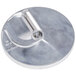 A circular silver metal Robot Coupe 5/16" slicing disc with a hole in the center.