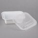 Pactiv Newspring NC818 12 oz. White 4 1/2" x 5 1/2" x 1 3/4" VERSAtainer Rectangular Microwavable Container with Lid - 150/Case Main Thumbnail 3