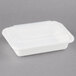 Pactiv Newspring NC818 12 oz. White 4 1/2" x 5 1/2" x 1 3/4" VERSAtainer Rectangular Microwavable Container with Lid - 150/Case Main Thumbnail 4