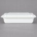 Pactiv Newspring NC818 12 oz. White 4 1/2" x 5 1/2" x 1 3/4" VERSAtainer Rectangular Microwavable Container with Lid - 150/Case Main Thumbnail 6