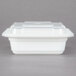Pactiv Newspring NC818 12 oz. White 4 1/2" x 5 1/2" x 1 3/4" VERSAtainer Rectangular Microwavable Container with Lid - 150/Case Main Thumbnail 7