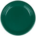 Creative Converting 28312421 9" Hunter Green Plastic Plate - 240/Case Main Thumbnail 2