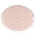 A light pink oval fiberglass Cambro cafeteria tray.