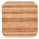 A square wooden tray with a striped pattern.