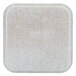 A square white Cambro fiberglass tray with a white surface.