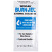 A white Medi-First package with blue and black text for a single dose of burn gel.