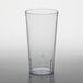 A clear plastic GET tumbler on a white surface.