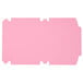 A pink rectangular box with a white edge.