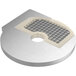 A metal dicing grid for an AvaMix commercial food processor.