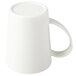 A white Carlisle plastic mug with a handle.