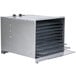 A Weston stainless steel dehydrator with racks.