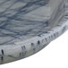A rectangular gray Cambro tray with a swirl pattern.