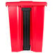 Rubbermaid FG614500RED 72 Qt. / 18 Gallon Red Rectangular Step-On Trash Can Main Thumbnail 3