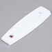 An 8" white plastic wall thermometer with a red dot.
