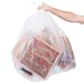 Berry AEP 404630C 45 Gallon 1.2 Mil 40" x 46" Low Density Heavy Duty Clear Can Liner / Trash Bag - 100/Case Main Thumbnail 1