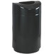 Rubbermaid FGR2030EPLBK Eclipse Black Round Open Top Steel Waste Receptacle with Rigid Plastic Liner 30 Gallon Main Thumbnail 1