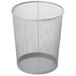 Rubbermaid FGWMB20SLV Concept Collection Silver Round Mesh Steel Wastebasket 20 Qt. / 5 Gallon Main Thumbnail 1
