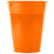 Creative Converting 28191081 16 oz. Sunkissed Orange Plastic Cup - 240/Case Main Thumbnail 2