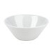 A Tuxton bright white china bowl.