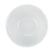 A Tuxton bright white china bowl with a tapered design.