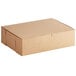 14" x 10" x 4" Kraft Quarter Sheet Cake / Bakery Box - 100/Bundle Main Thumbnail 3