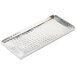 An American Metalcraft hammered stainless steel rectangular tray.