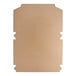 A brown cardboard box with a white edge.