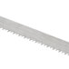 A Weston stainless steel replacement blade for a butcher hand meat saw with sharp teeth.