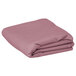 A folded pink Intedge rectangular table cover on a white background.