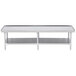 Advance Tabco ES-247 24" x 84" Stainless Steel Equipment Stand with Stainless Steel Undershelf Main Thumbnail 1