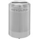 Rubbermaid FGDRR24PSS Silhouettes Stainless Steel Round Designer Recycling Receptacle - Paper 26 Gallon Main Thumbnail 1