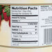 A white label for 6 cases of Strawberry Preserves with a picture of strawberries.