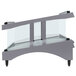 Hatco GR3SDS-33 Gray Granite Glo-Ray 33" Slanted Single Shelf Heated Glass Merchandising Warmer - 120V Main Thumbnail 3