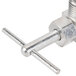 A metal needle valve for a Bunn hot beverage dispenser with a screw on the end.