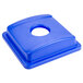 Continental 1725-2 SwingLine Blue Square Recycling Bottle / Can Lid Main Thumbnail 2