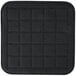 A black square San Jamar Ultigrips hot pad with a grid pattern.