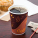 Choice 12 oz. Coffee Print Poly Paper Hot Cup - 1000/Case Main Thumbnail 1
