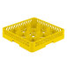 Vollrath TR10 Traex® Full-Size Yellow 9-Compartment 3 1/4" Glass Rack Main Thumbnail 1